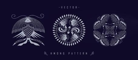 Chinese traditional art patterns vector