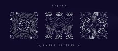 Chinese traditional art patterns vector