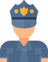 diseño de icono creativo de hombre policía vector