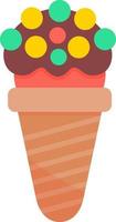 Ice Cream Cone Creative Icon Design vector