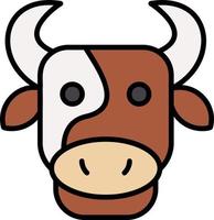 diseño de icono creativo de vaca vector