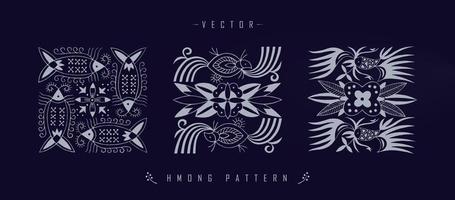 Chinese traditional art patterns vector