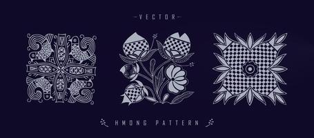 Chinese traditional art patterns vector