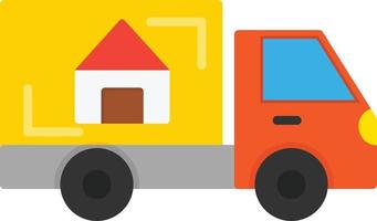 Moving Truck Creative Icon Design vector