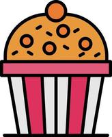 diseño de icono creativo de cupcake vector