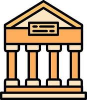 Greek Temple Creative Icon Design vector