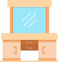 Dressing Table Creative Icon Design vector