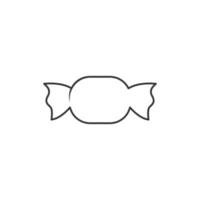 Candy icon with outline style vector