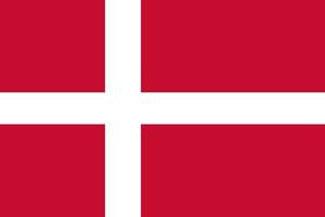 The national flag of Denmark. vector