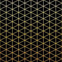 Geometric yellow line gradient pattern on black background. vector