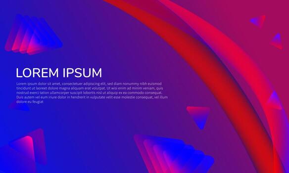 Random blur abstract triangle trendy gradient background template vector