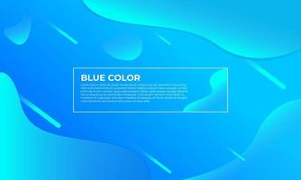 Techno blue abstract flow liquid trendy modern background template vector