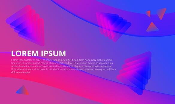 Modern geometric background  in trendy abstract style vector