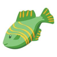 Ocean fish icon isometric vector. Underwater dive vector