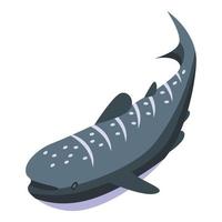 icono de tiburón ballena vector isométrico. peces de mar