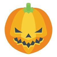 vector isométrico del icono de la calabaza de la fiesta de los niños. feliz cumpleaños