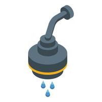 Water shower head icon isometric vector. Bathroom rain vector