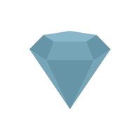 Diamond skills icon flat isolated vector
