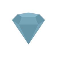 Diamond skills icon flat isolated vector