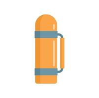 Survival thermos bottle icon flat isolated vector