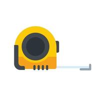 Measurement tape icon flat isolated vector