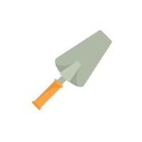 Cement trowel icon flat isolated vector