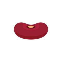 Pinto kidney bean icon flat isolated vector