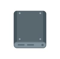 Storage ssd icon flat isolated vector