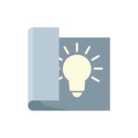 New paper innovation icon flat isolated vector