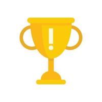 Gold cup innovation icon flat isolated vector