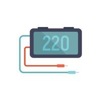 Digital multimeter icon flat isolated vector