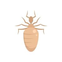 Insect nature bug icon flat isolated vector