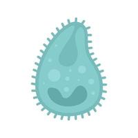 Infection cell parasite icon flat isolated vector