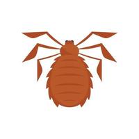 Forest bug icon flat isolated vector