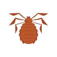 Forest bug icon flat isolated vector