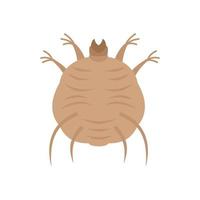 Bug icon flat isolated vector