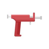 Tattoo gun icon flat isolated vector