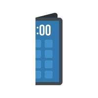 Foldable smartphone icon flat isolated vector