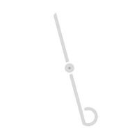 Accessory forceps icon flat isolated vector