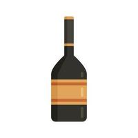 Duty free alcohol icon flat isolated vector