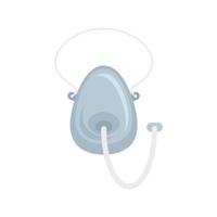 Anesthesia face mask icon flat isolated vector