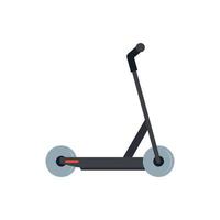 Electric modern scooter icon flat isolated vector