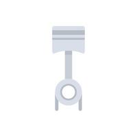 Car engine piston icon flat isolated vector