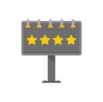 Add billboard icon flat isolated vector