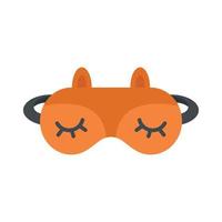 Lifestyle sleeping mask icon flat isolated vector