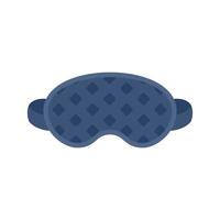 Face sleeping mask icon flat isolated vector