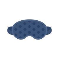 Face sleeping mask icon flat isolated vector