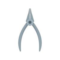 Piercing pliers icon flat isolated vector