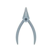 Piercing pliers icon flat isolated vector