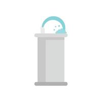 Beach drinking fountain icon flat isolated vector